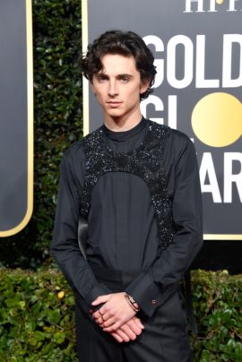 Тимоте Chalamet просто носил ослепленный проводов на «Золотой глобус»