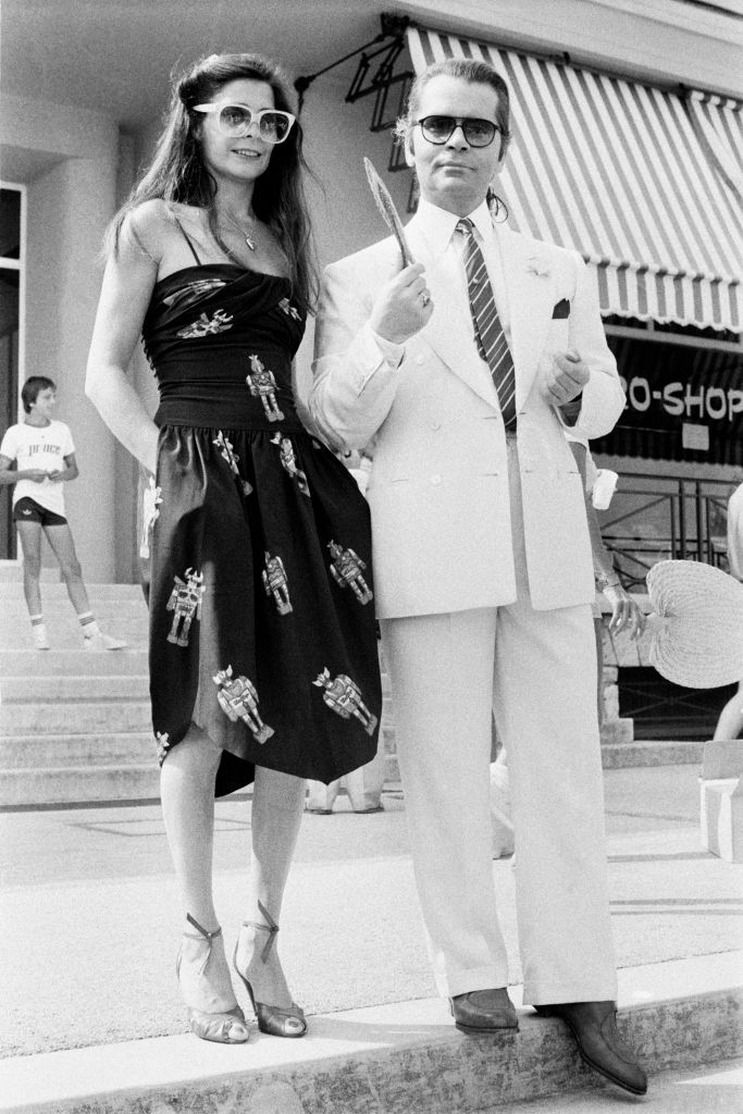 Karl Lagerfeld à Monaco en 1979 Karl Lagerfeld à Monaco en 1979
