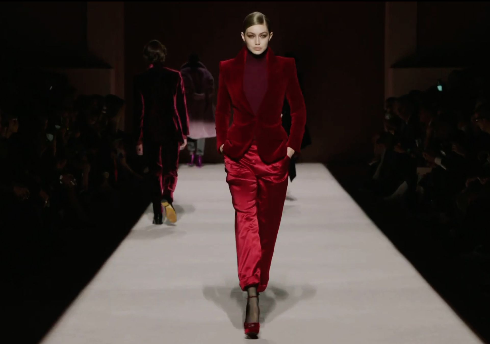 Gigi Hadid in Tom Ford Gigi Hadid in Tom Ford