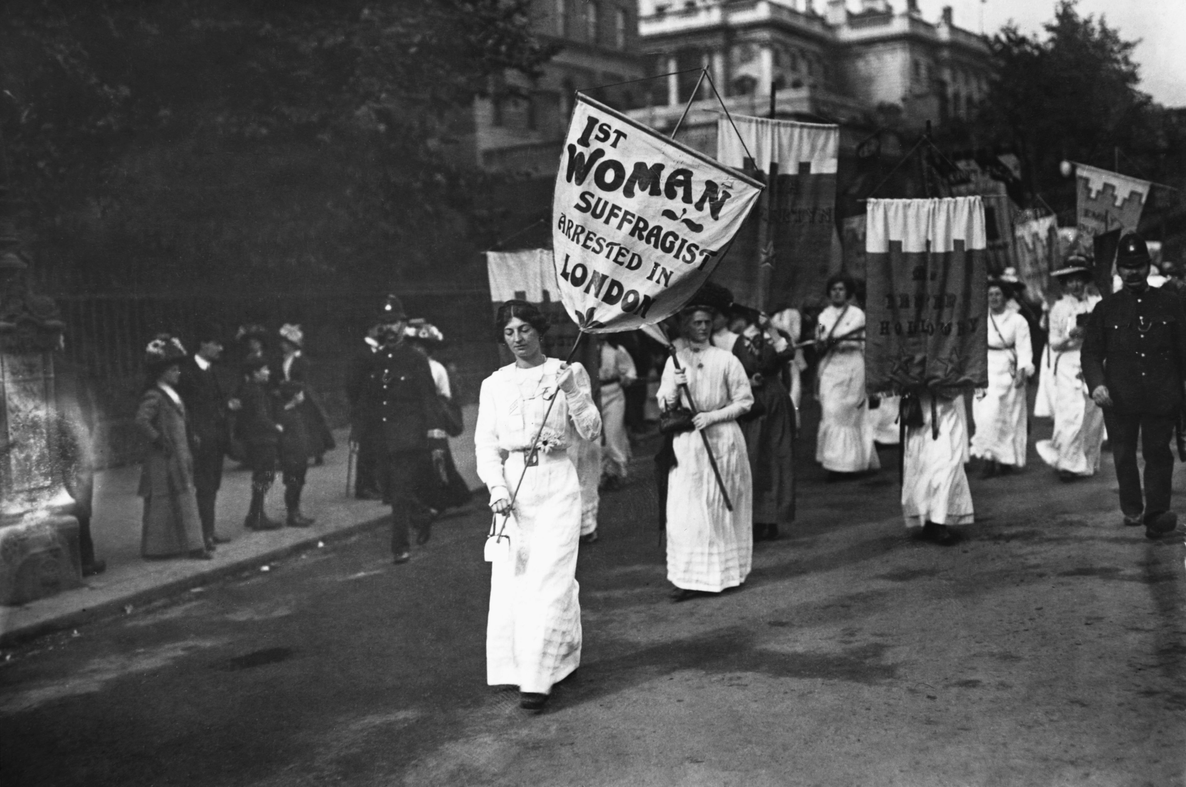 Suffragettes March in London Suffragettes March in London