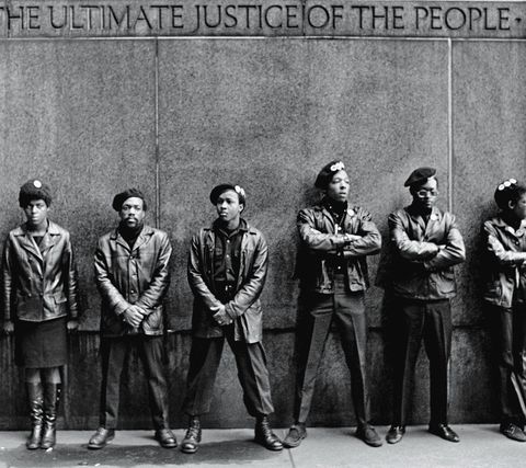 Black Panthers Protest At NYC Courthouse