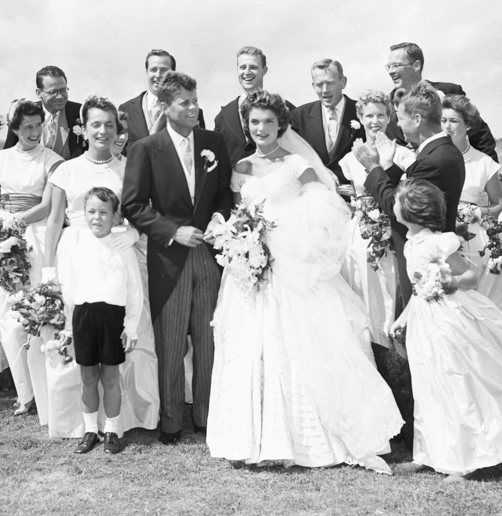 John and Jackie Kennedy on Wedding Day John and Jackie Kennedy on Wedding Day