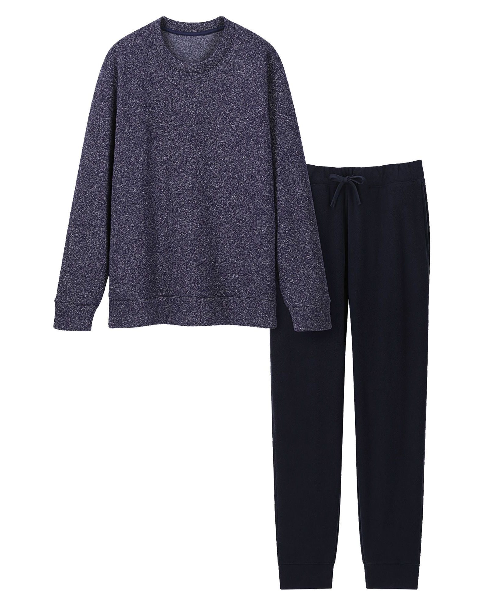 Knit Long-Sleeve Fleece Set 