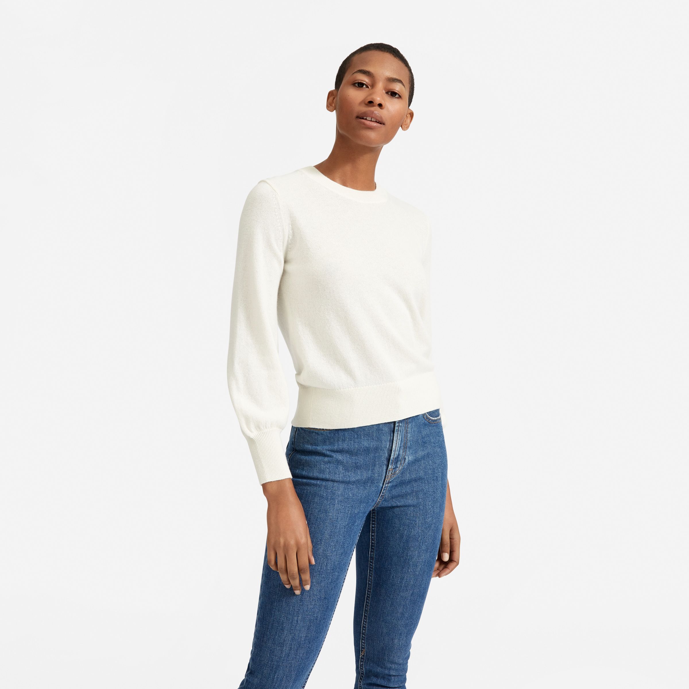 The Cashmere Lantern Sweater