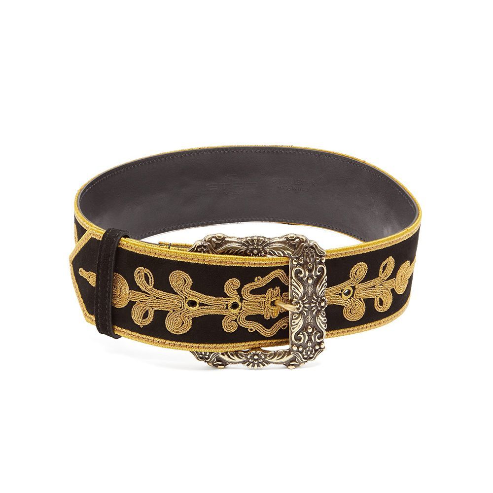 Embroidered Suede Belt Embroidered Suede Belt