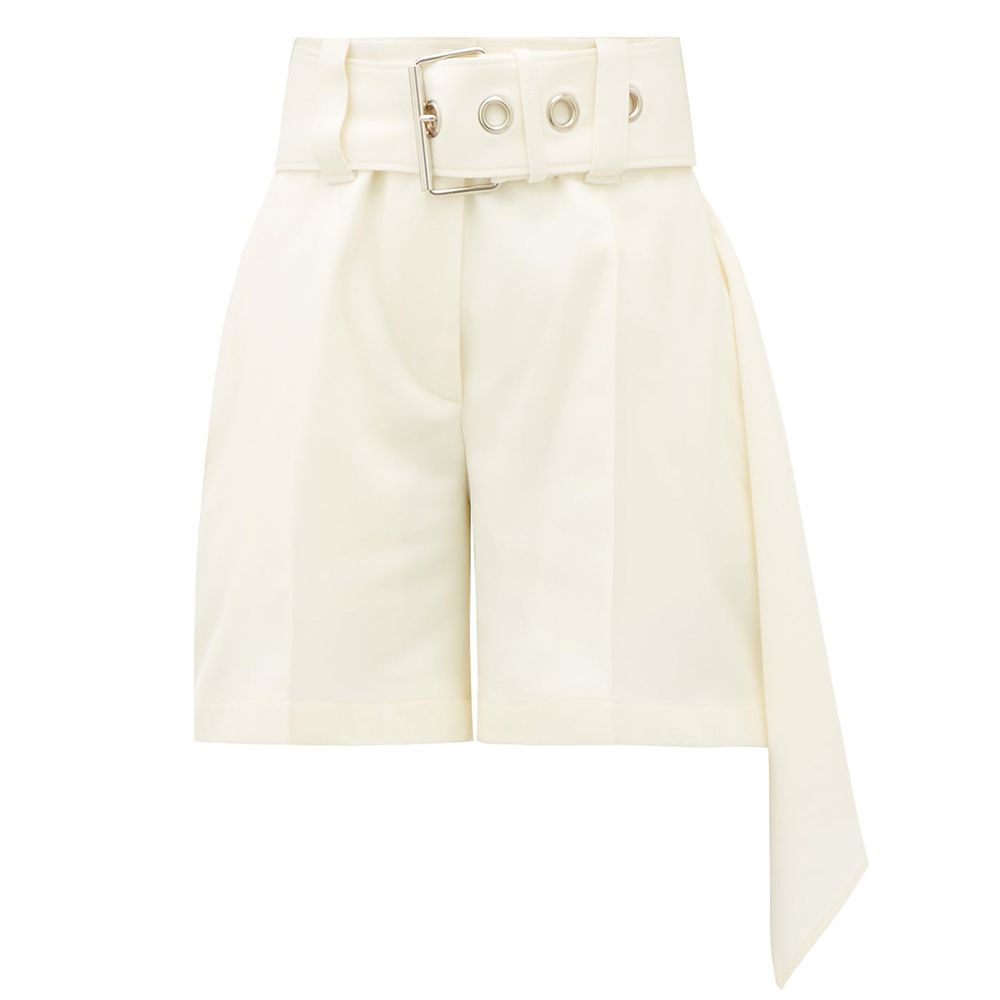 Belted Wool Shorts