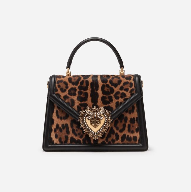 MEDIUM BAG IN LEOPARD PONY SKIN EFFECT CALFSKIN 