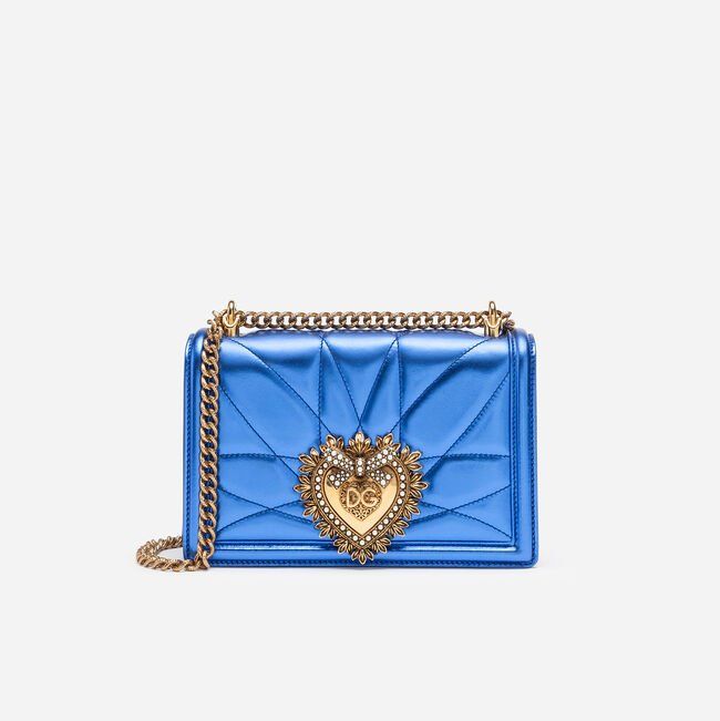 MEDIUM BAG IN BLUE QUILTED NAPPA MORDORÉ