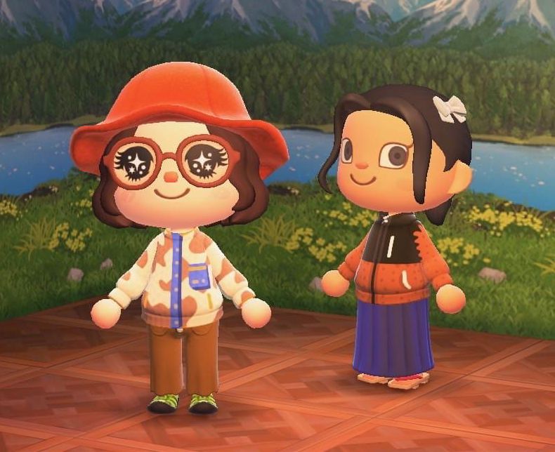 a scene from designer sandy liang's animal crossing pop up sale
