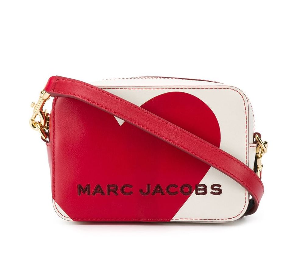 heart logo crossbody bag