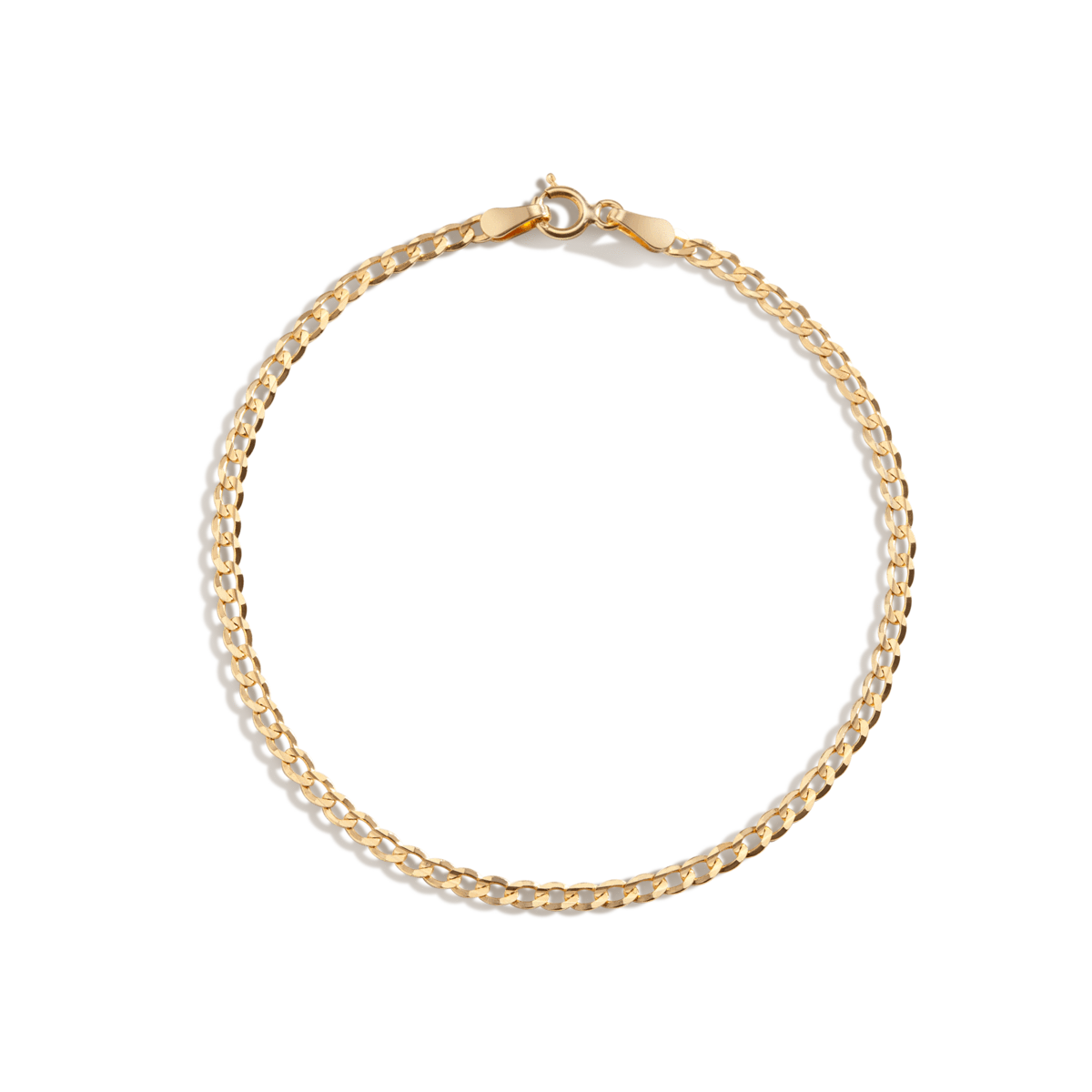 Medium Gold Curb Chain Bracelet