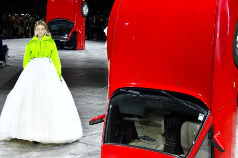 the scene at off white’s fall 2020 show