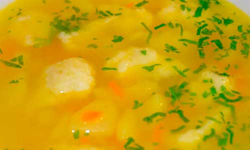 Бульон-с-клецками