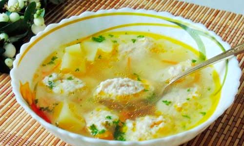 Бульон-с-кнелями-из-курицы Бульон
