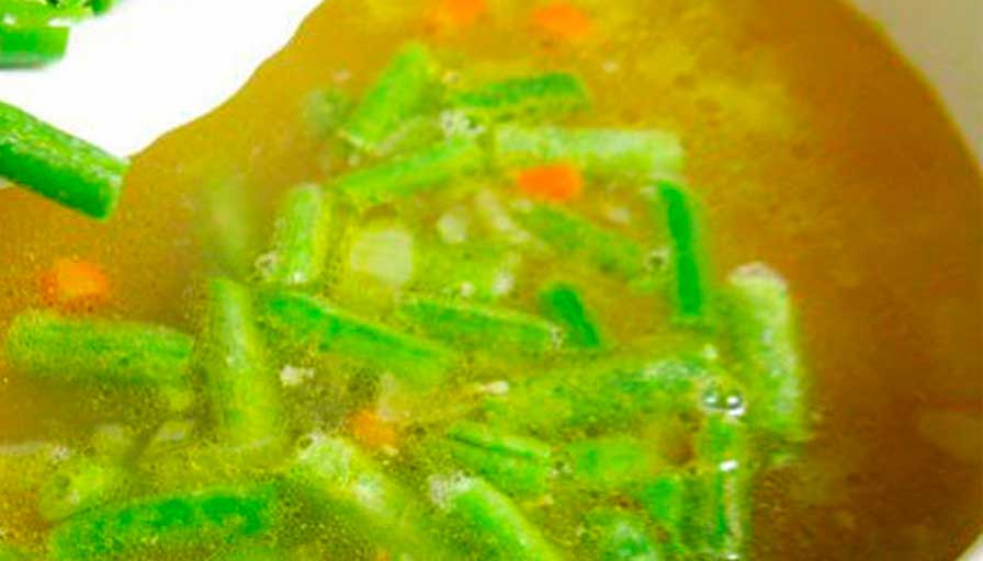 Куриный-суп-с-зеленой-фасолью Куриный суп