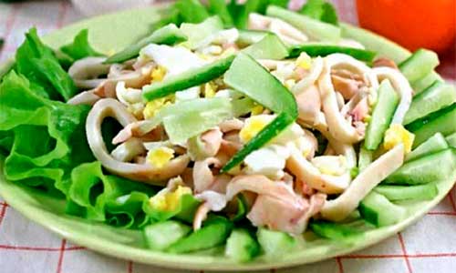 Салат-с-кальмарами с кальмарами