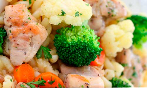 Филе кур с цветной капустой
