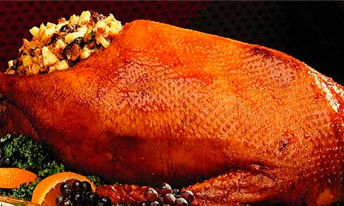 Гусь,-фаршированный-пшенной-кашей пшенной кашей