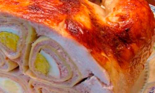 Цыпленок,-фаршированный-творогом-и-яйцами творогом и яйцами
