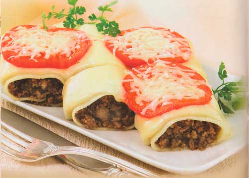 Макароны фаршированные