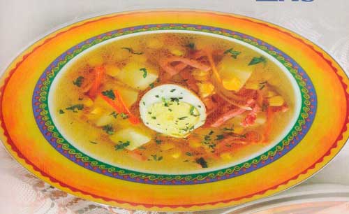 Суп картофельный с кукурузой