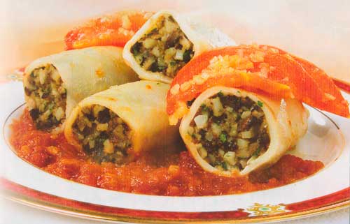 Кальмары фаршированные