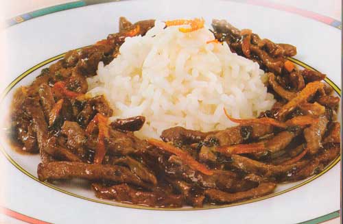 Мясо с имбирём