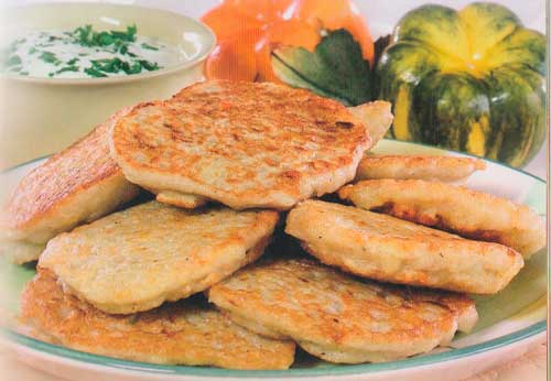 Оладьи из тыквы и картофеля из тыквы и картофеля