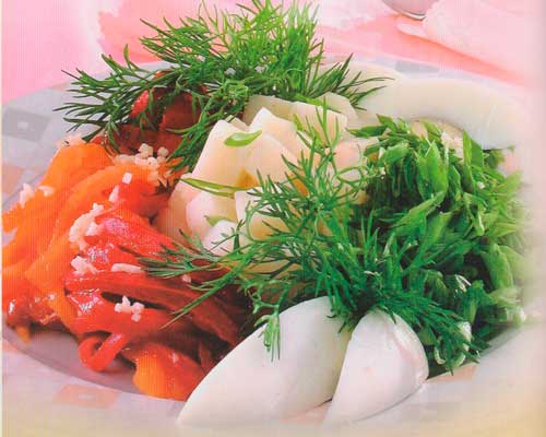Салат из перца и картофеля из перца и картофеля
