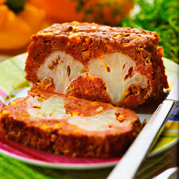 Мясная запеканка с цветной капустой
