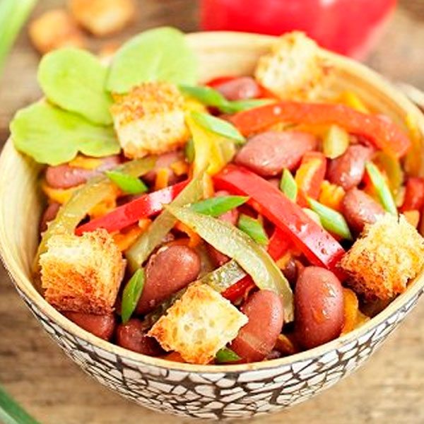 Вкусный-салат-с-фасолью-—-рецепт салат-с-фасолью