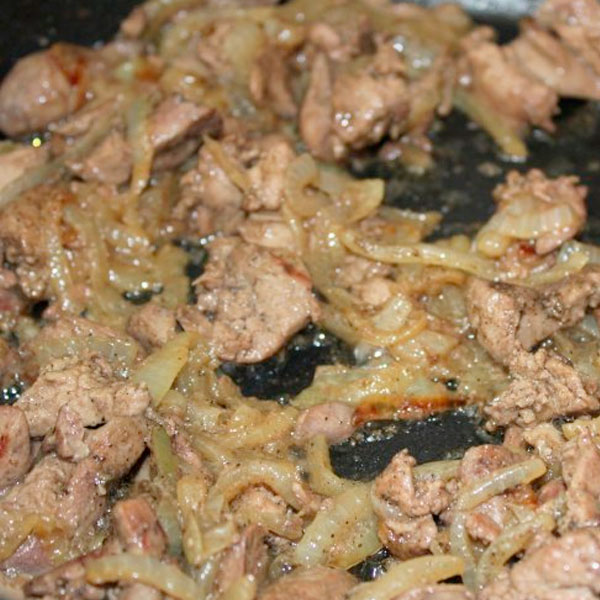 Куриная печень в духовке