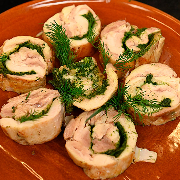Куриный-рулет