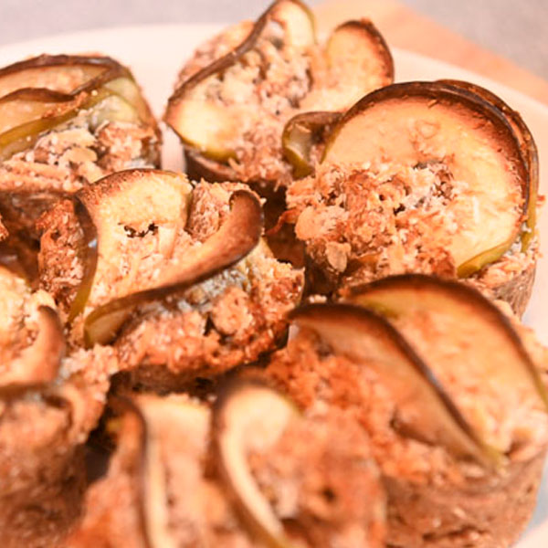Овсяные маффины с яблоком