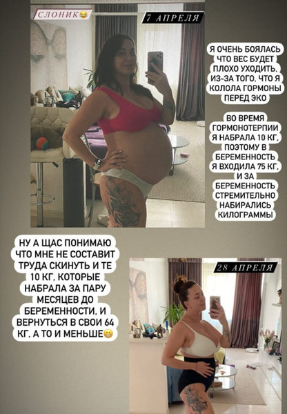 Фриске похудела на 13 кг за две недели после родов: фото до и после