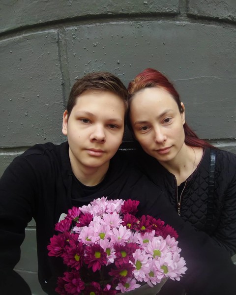Кирилл Воронин с мамой