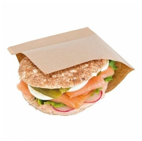 Бумажный уголок для сэндвичей и бургеров 17х17х6см, 500шт