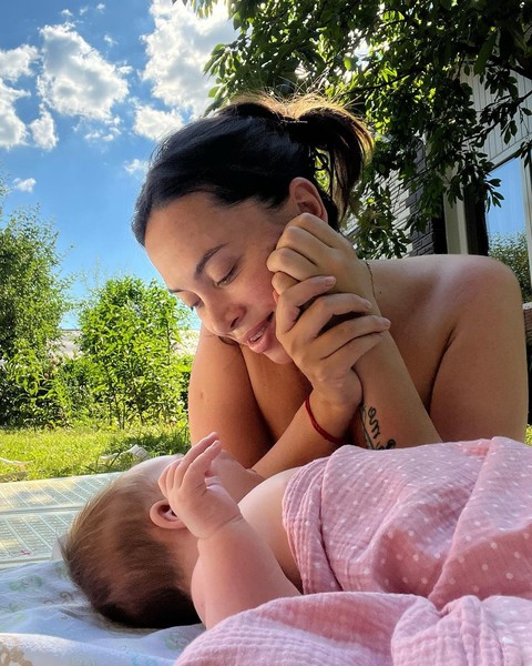 Наталья Фриске с дочерью Луной 