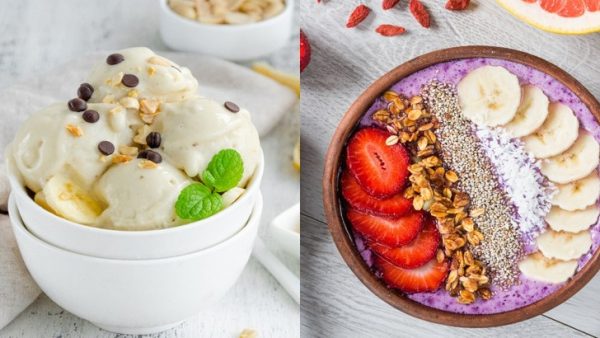 Блюда с холодком: готовим банановое мороженое и ягодный смузи-боул
