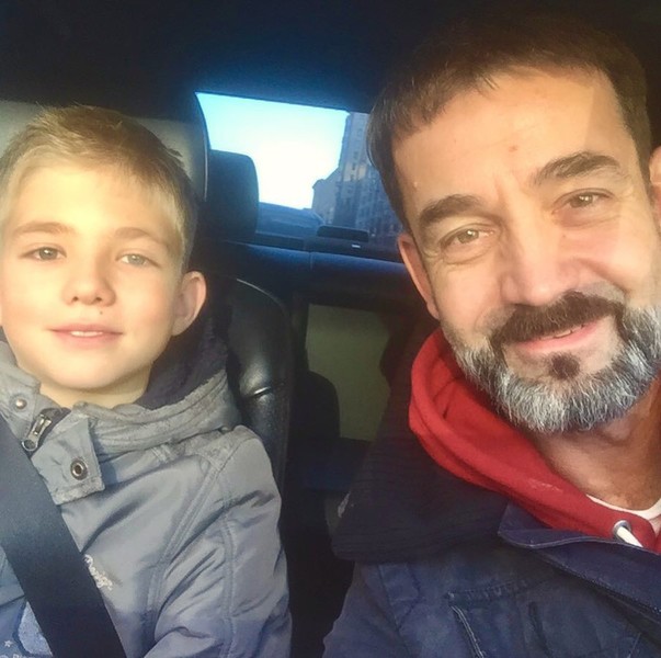 Дмитрий Певцов с сыном Елисеем