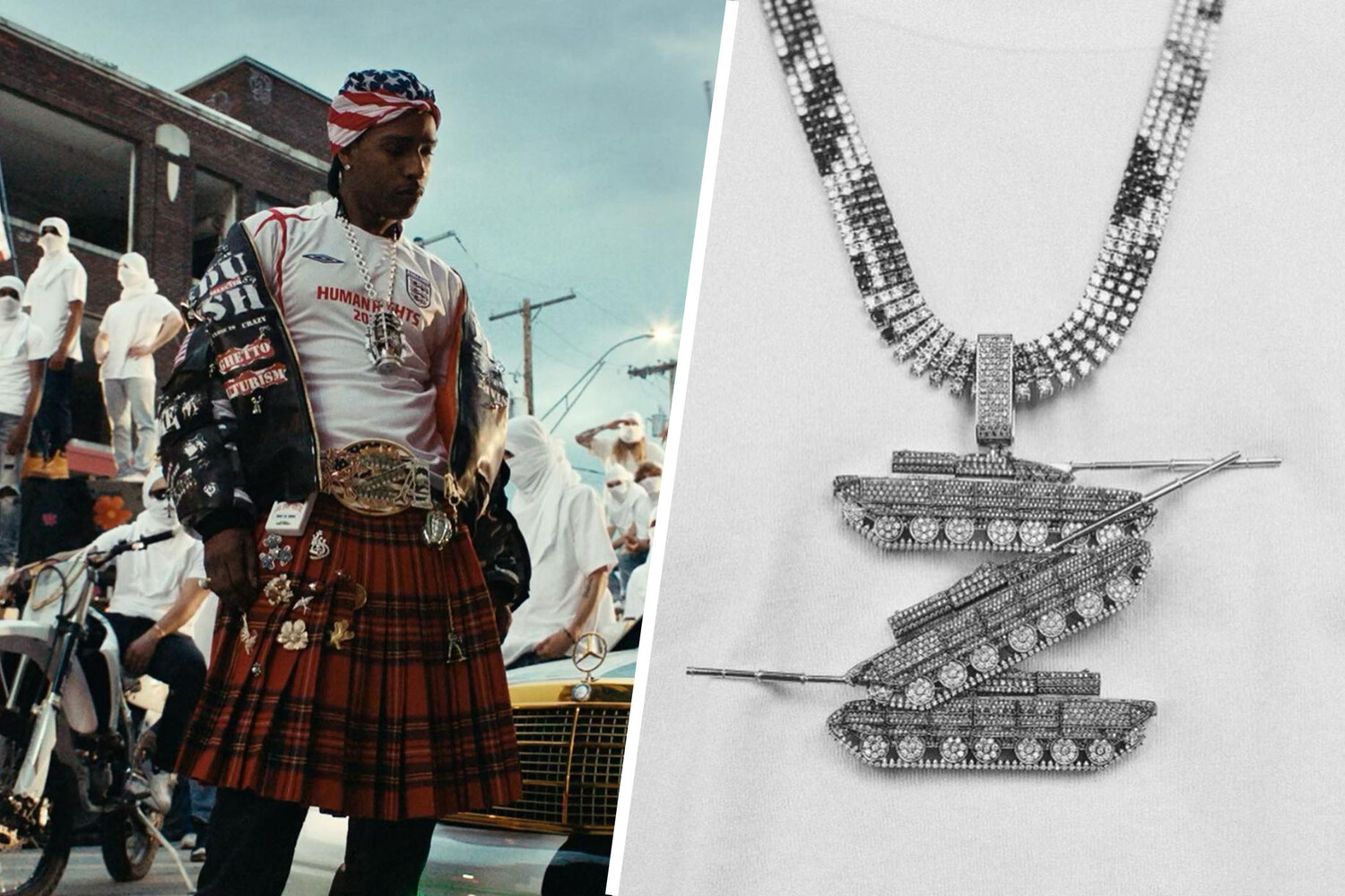 A$AP Rocky создал украшение с Z-символикой
