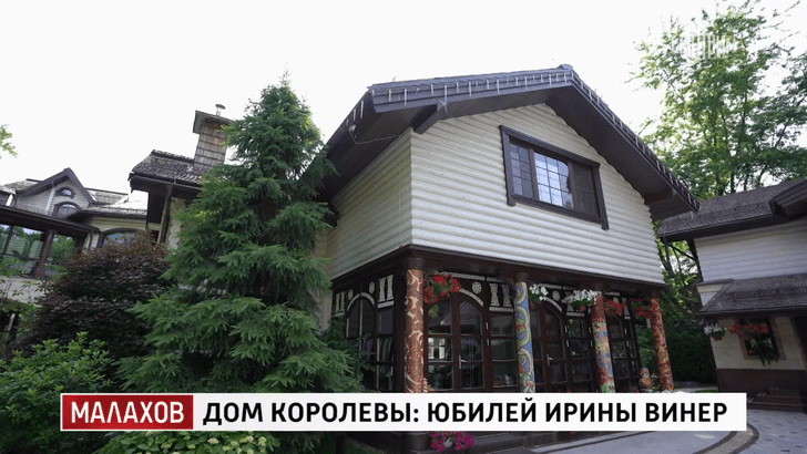 Колонны с сюжетами сказок Пушкина и хохлома на потолке: как выглядит дом Ирины Винер, в котором она всегда жила отдельно от мужа