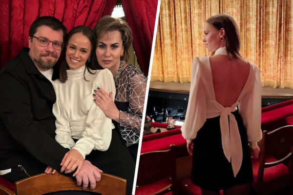 Актриса Катерина Ковальчук в блузе с открытой спиной снялась на «Щелкунчике»