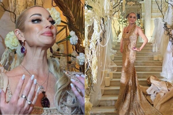 Волочкова показала себя в золоте с головы до пят перед свадьбой дочери