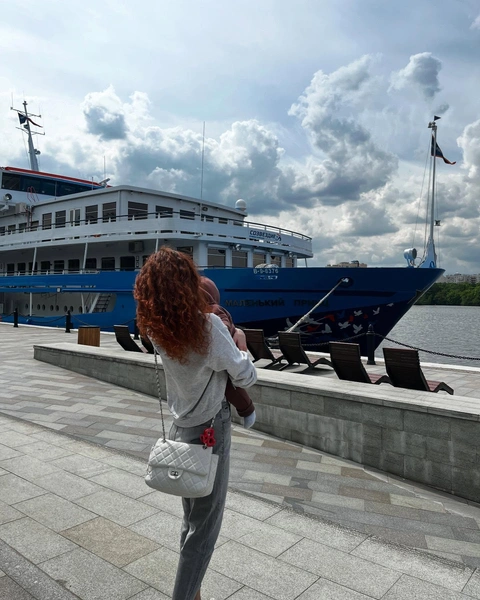Анна Савельева с сыном