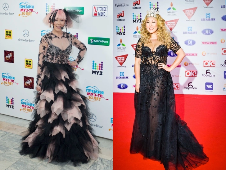 Анита Цой на Премии 2012 и 2015 годах