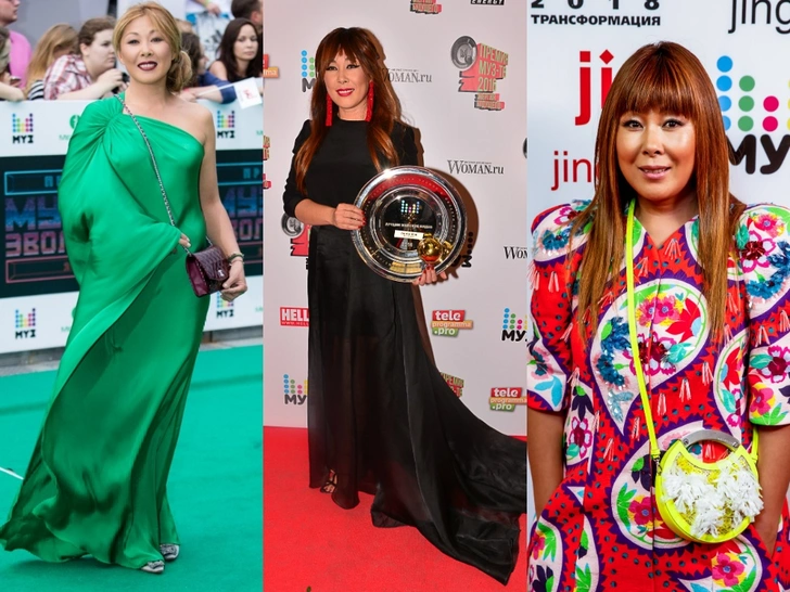 Анита Цой на Премии 2014, 2016 и 2018 годах