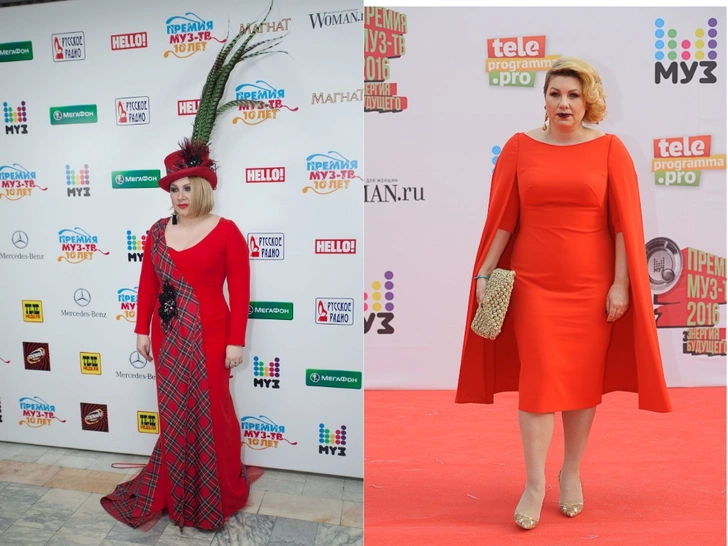 Ева Польна на Премии 2012 и 2016 годах