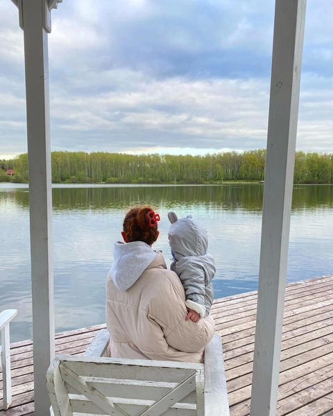 Анна Савельева с сыном