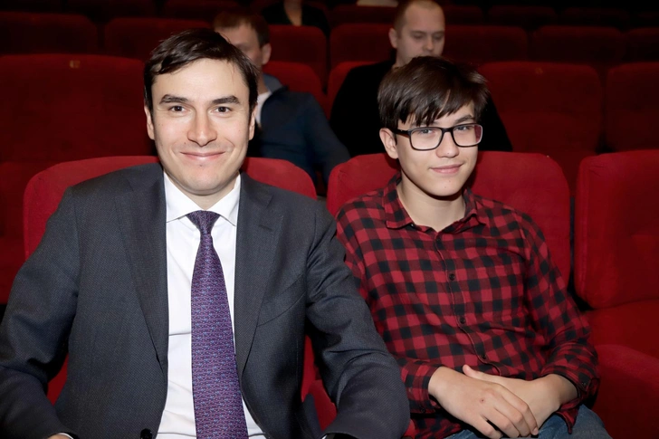 Сергей Шаргунов с сыном Иваном